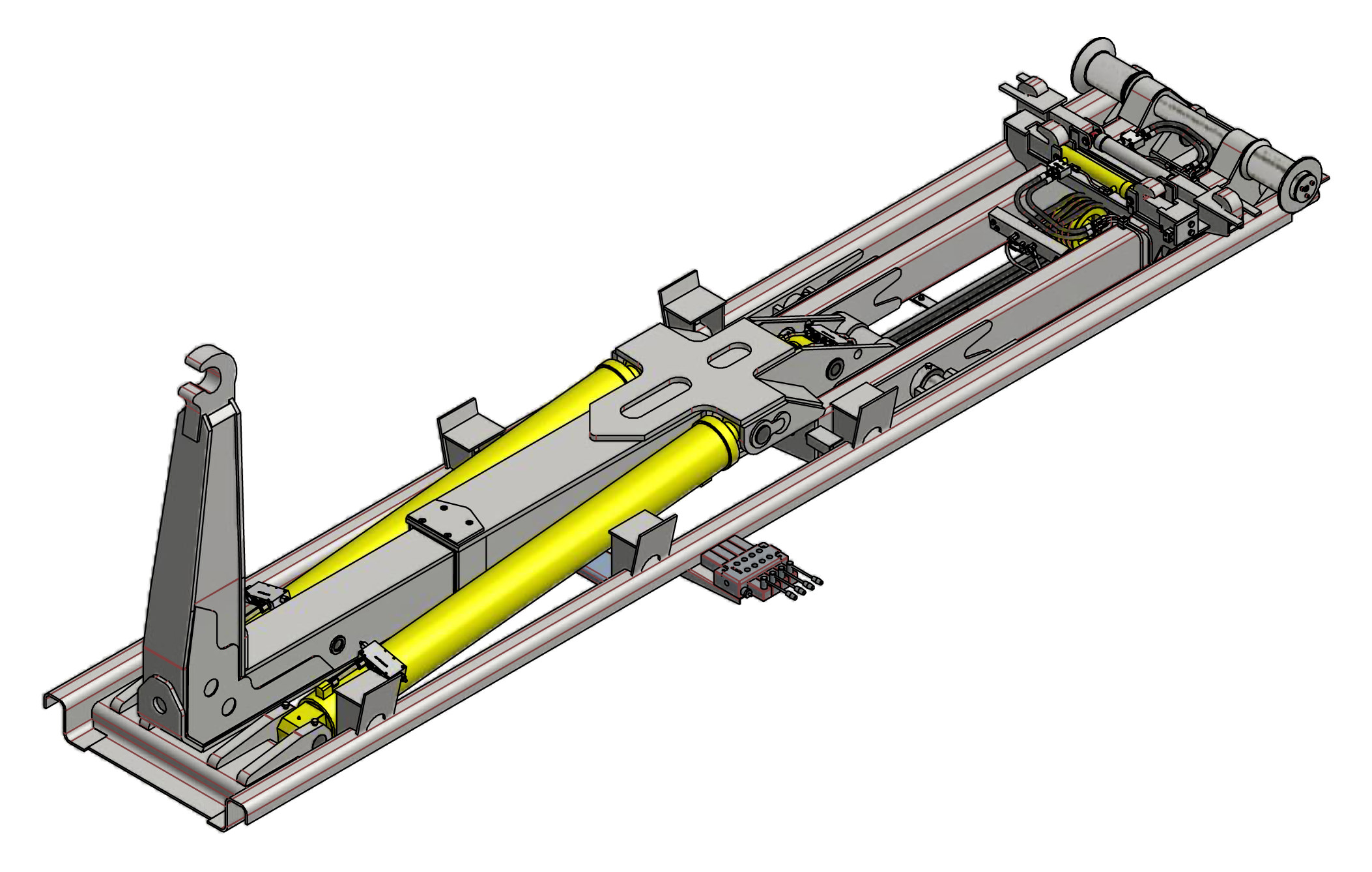 cad model container Service Equipment Trans Lift & 28 West  HL Hook