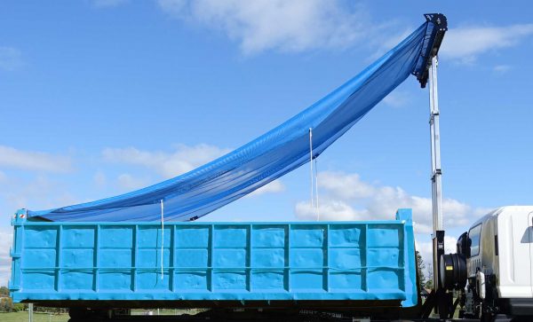 tarp in use for the lorry